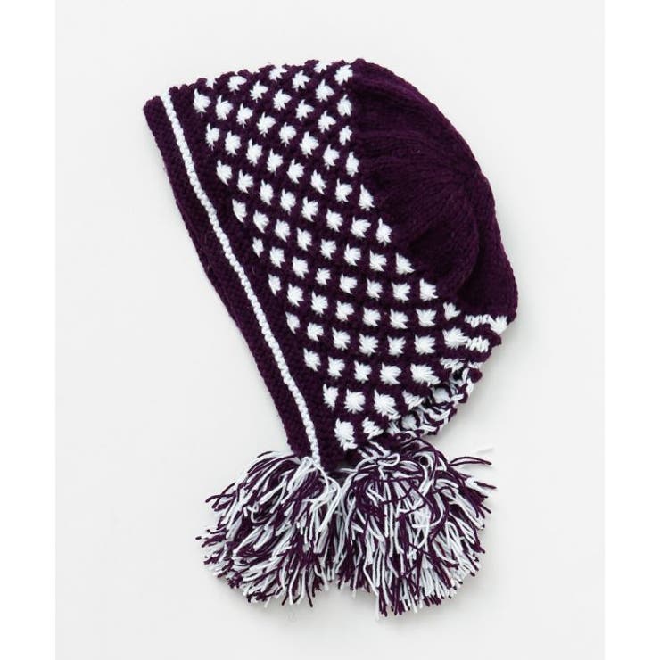 パープル | 【チャイハネ】パプリ耳付きキャップ | アミナコレクション 