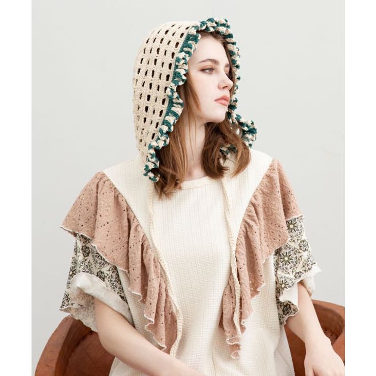 ナチュラル | 【チャイハネ】パフワ耳付きキャップ | アミナコレクション 