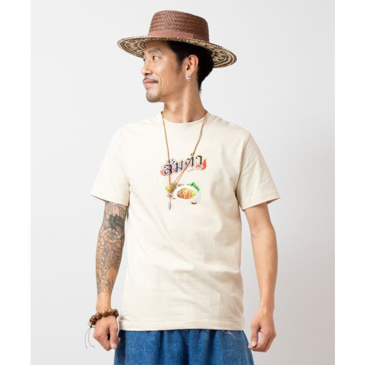【チャイハネ】エスソムタムメンズTシャツ | アミナコレクション  | 詳細画像3 