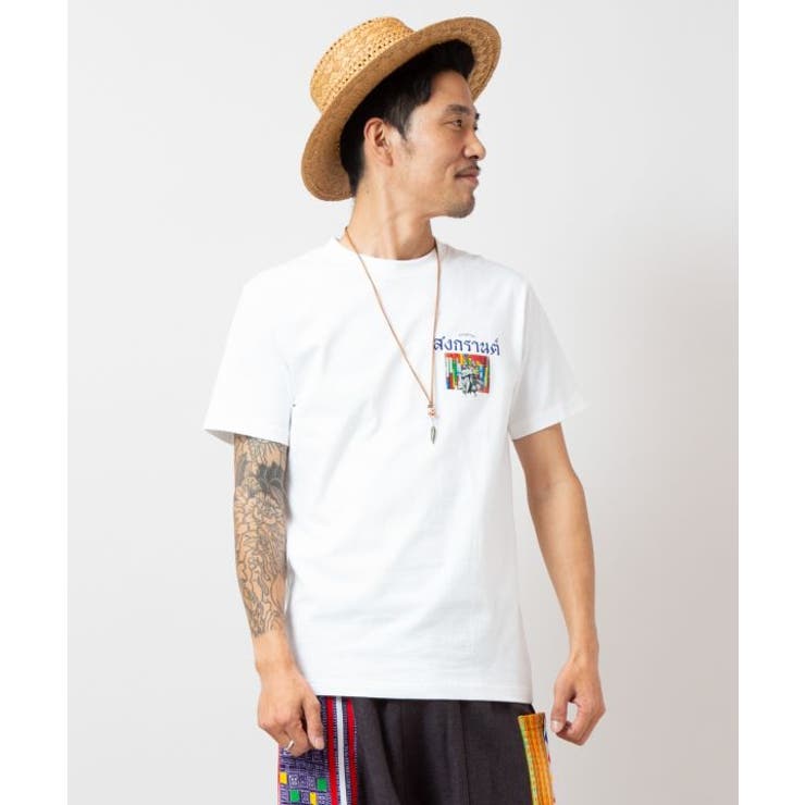 【チャイハネ】ソンクランメンズTシャツ | アミナコレクション  | 詳細画像2 