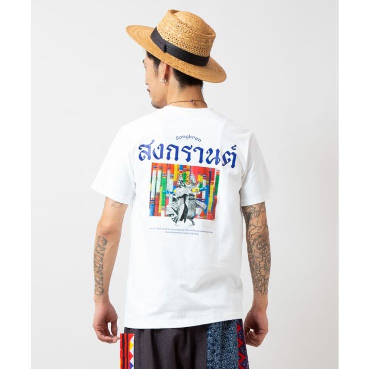 【チャイハネ】ソンクランメンズTシャツ | アミナコレクション  | 詳細画像4 