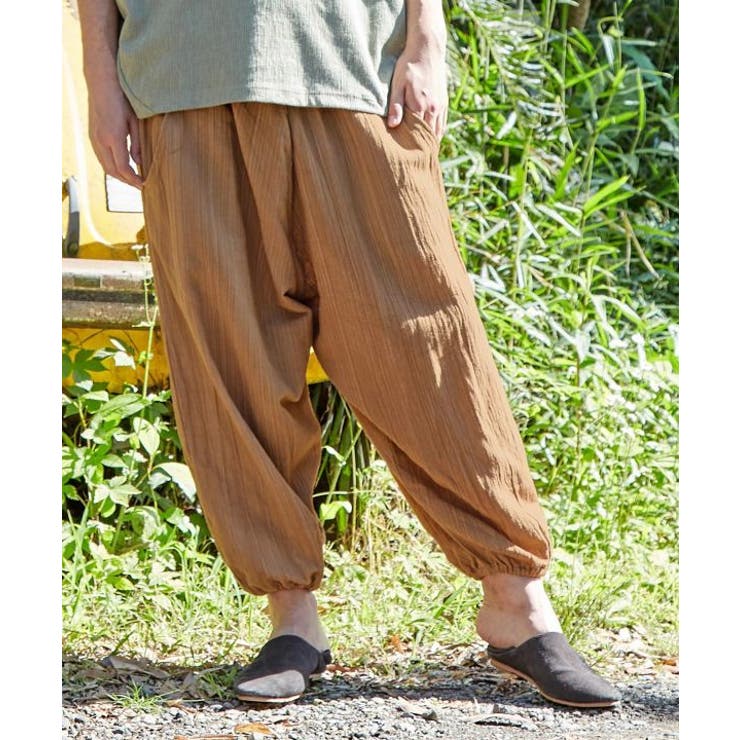 ベージュ | 【チャイハネ】コップンサルエルメンズパンツ | アミナコレクション 