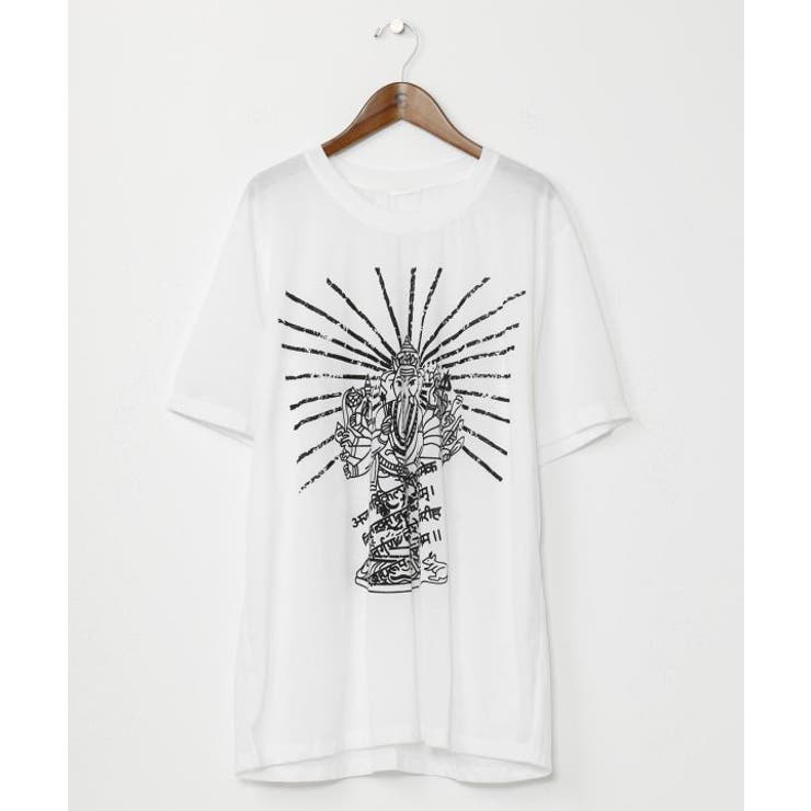 ホワイト | 【チャイハネ】ガネブルメンズTシャツ | アミナコレクション