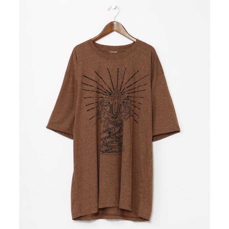 ブラウン | 【チャイハネ】ガネブルメンズTシャツ | アミナコレクション