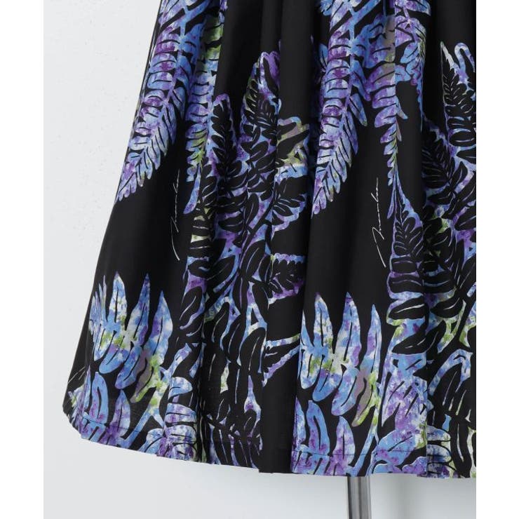 【マウナロア】【既製品】シングルパウ 73CM丈 パラパライ／ブラック系 | アミナコレクション  | 詳細画像3 