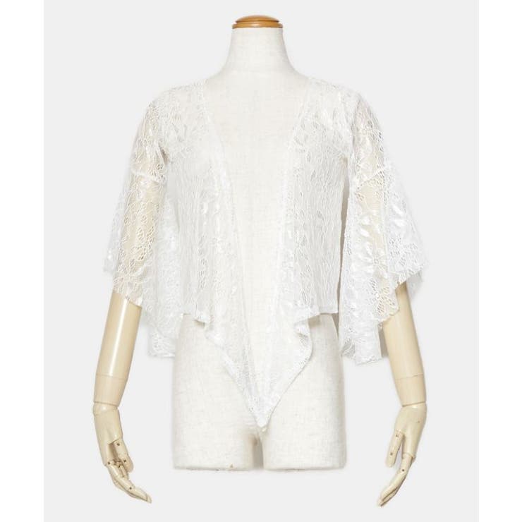 ホワイト | 【マウナロア】ティアレレースカーディガン | アミナコレクション 