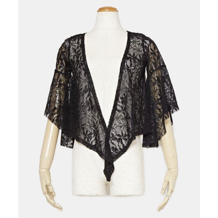ブラック | 【マウナロア】ティアレレースカーディガン | アミナコレクション 