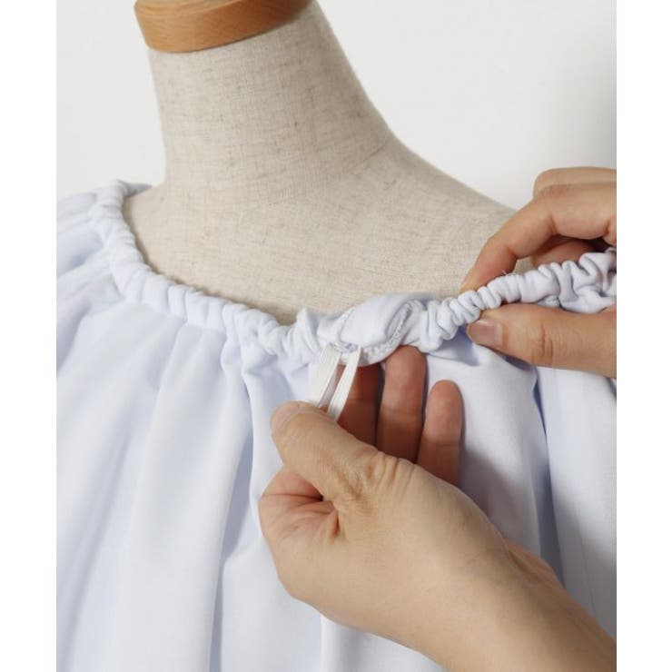 【マウナロア】ワイドフリルシャーリングブラウス | アミナコレクション  | 詳細画像11 