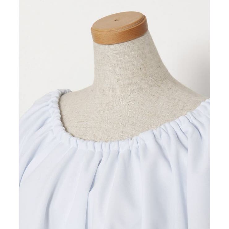 【マウナロア】ワイドフリルシャーリングブラウス | アミナコレクション  | 詳細画像9 