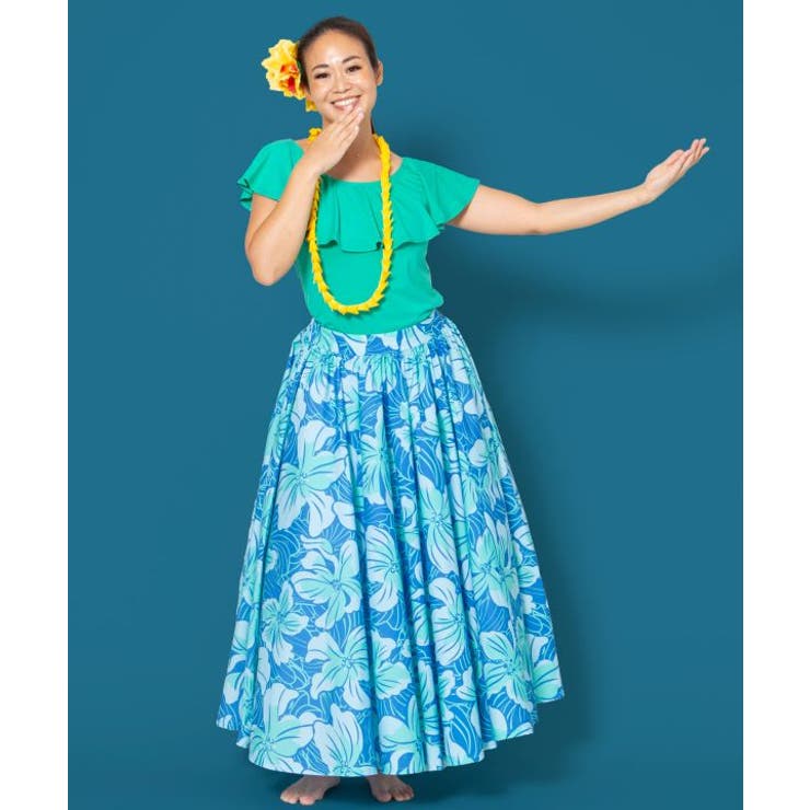 【マウナロア】ストレッチフリルトップス | アミナコレクション  | 詳細画像1 