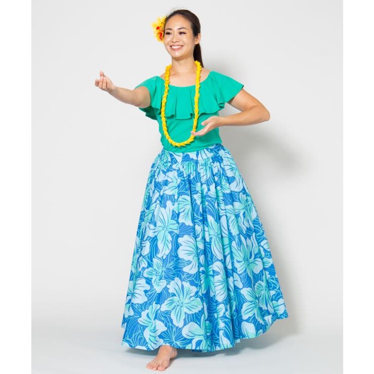 【マウナロア】ストレッチフリルトップス | アミナコレクション  | 詳細画像2 