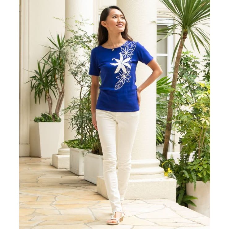 【マウナロア】ティアレリーフTシャツ | アミナコレクション  | 詳細画像1 