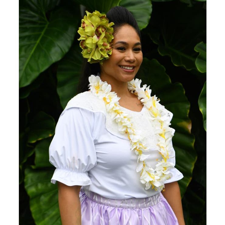 【マウナロア】レースフリルパフ袖トップス | アミナコレクション  | 詳細画像2 