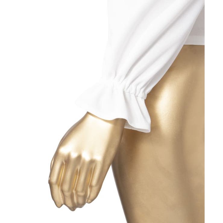 【マウナロア】ワイドフリルシャーリング長袖 | アミナコレクション  | 詳細画像4 