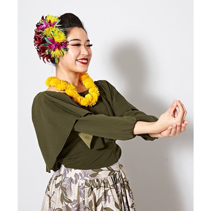 【マウナロア】ワイドフリルシャーリング長袖 | アミナコレクション  | 詳細画像9 