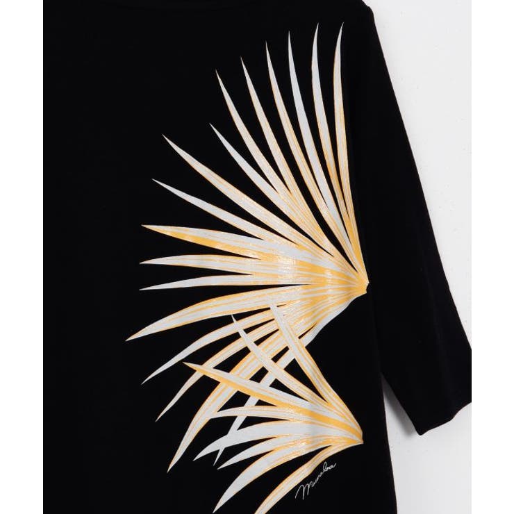 【マウナロア】パームリーフＴシャツ(7分袖) | アミナコレクション  | 詳細画像5 
