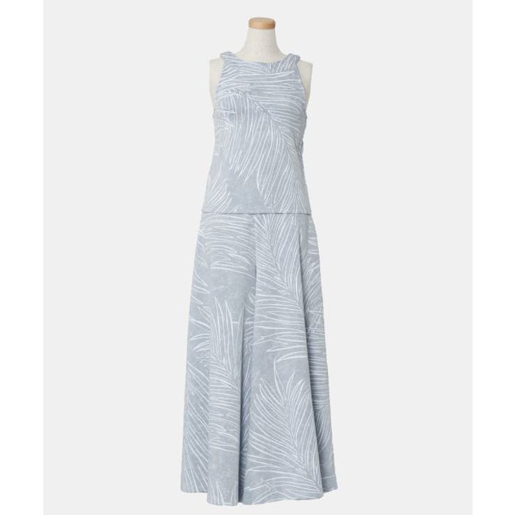 ライトブルー | 【マウナロア】ハパハオレパームセットアップ(パンツスタイル) | アミナコレクション 