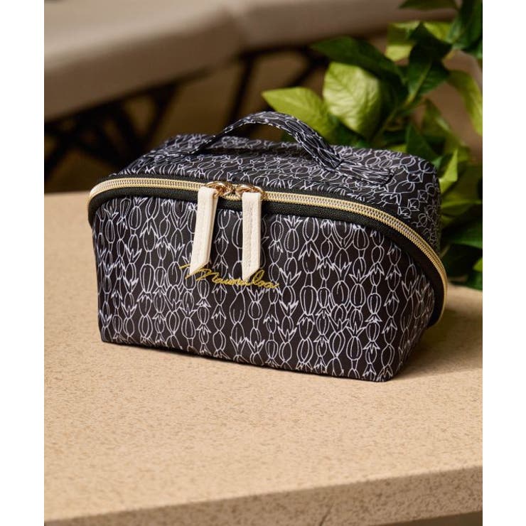 ブラック | 【マウナロア】ピカケBOXコスメポーチ | アミナコレクション 