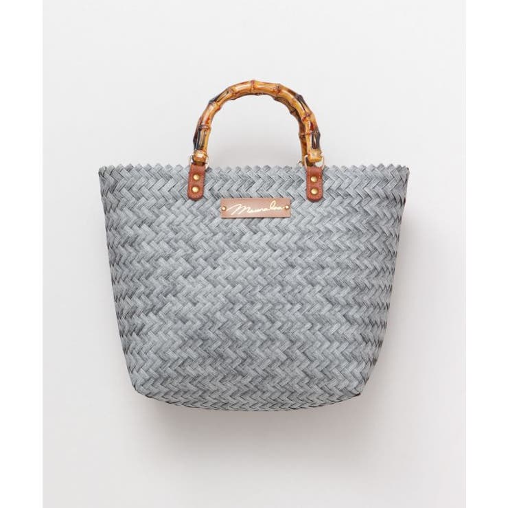 グレー | 【マウナロア】ハンドルかごバッグM | アミナコレクション 