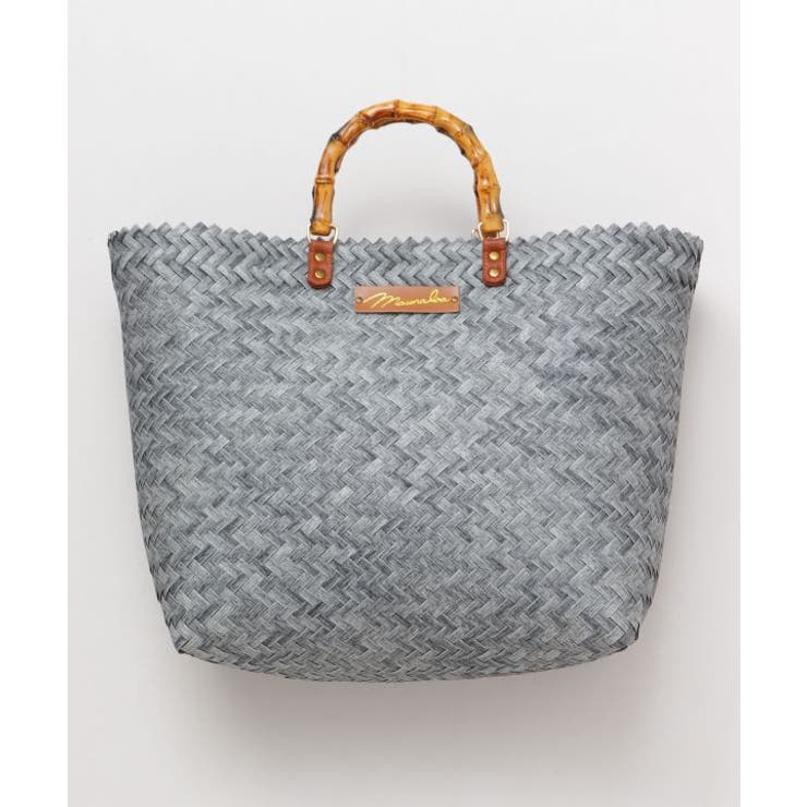 グレー | 【マウナロア】ハンドルかごバッグL | アミナコレクション 