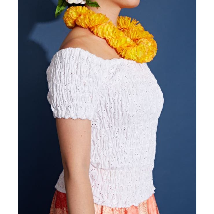 【マウナロア】フレンチレースギャザーブラウス | アミナコレクション  | 詳細画像5 