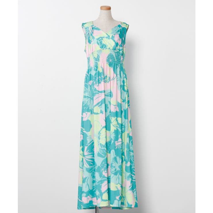 ライム | 【マウナロア】プアアロアロノースリーブドレス | アミナコレクション 