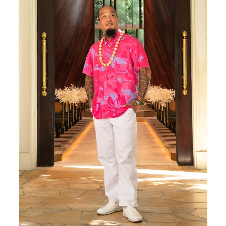 【マウナロア】プアアロアロメンズシャツ | アミナコレクション | 詳細画像2 