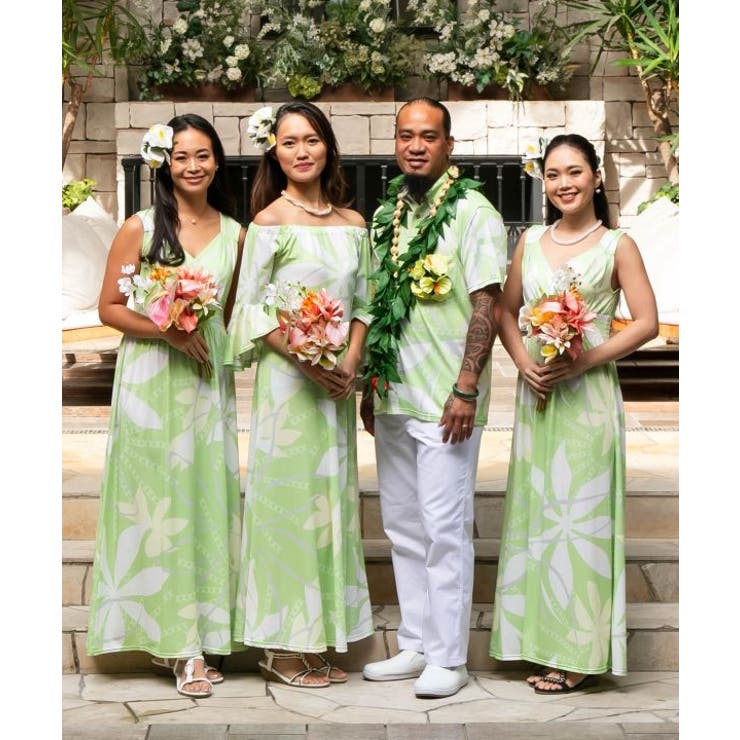 【マウナロア】Ocean Blue Bird ティアレトアノースリーブドレス | アミナコレクション  | 詳細画像1 