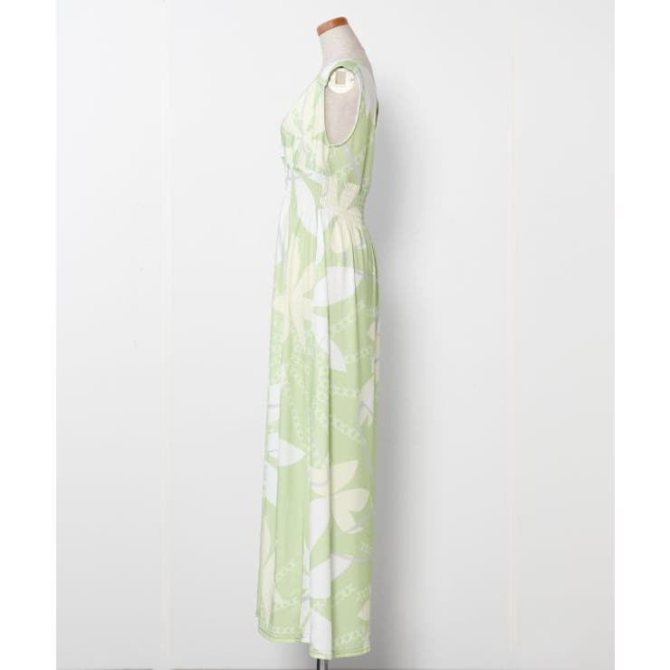 【マウナロア】Ocean Blue Bird ティアレトアノースリーブドレス | アミナコレクション  | 詳細画像7 