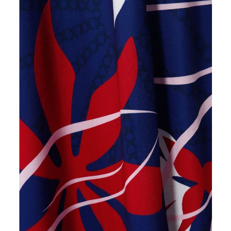 【マウナロア】Ocean Blue Bird ティアレトアスリーブドレス | アミナコレクション  | 詳細画像11 