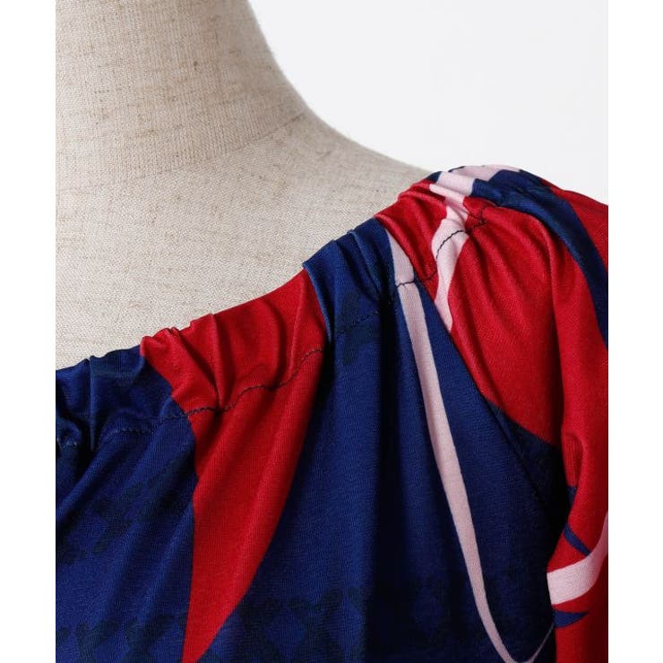 【マウナロア】Ocean Blue Bird ティアレトアスリーブドレス | アミナコレクション  | 詳細画像8 