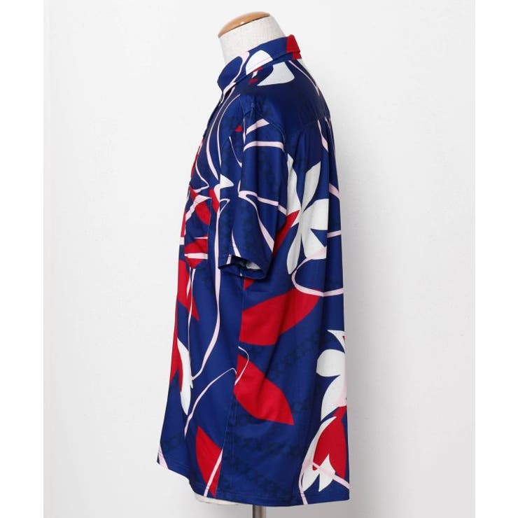 【マウナロア】Ocean Blue Bird ティアレトアメンズシャツ | アミナコレクション  | 詳細画像6 