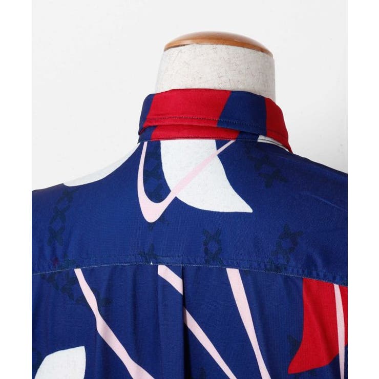 【マウナロア】Ocean Blue Bird ティアレトアメンズシャツ | アミナコレクション  | 詳細画像8 