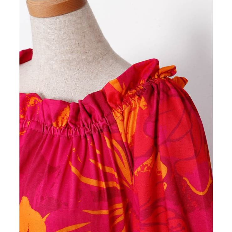 【マウナロア】Ocean Blue Bird プアアロアロVスリーブドレス | アミナコレクション  | 詳細画像10 