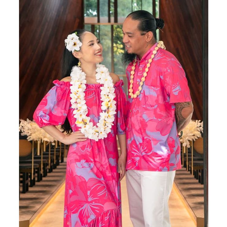 【マウナロア】Ocean Blue Bird プアアロアロVスリーブドレス | アミナコレクション  | 詳細画像2 