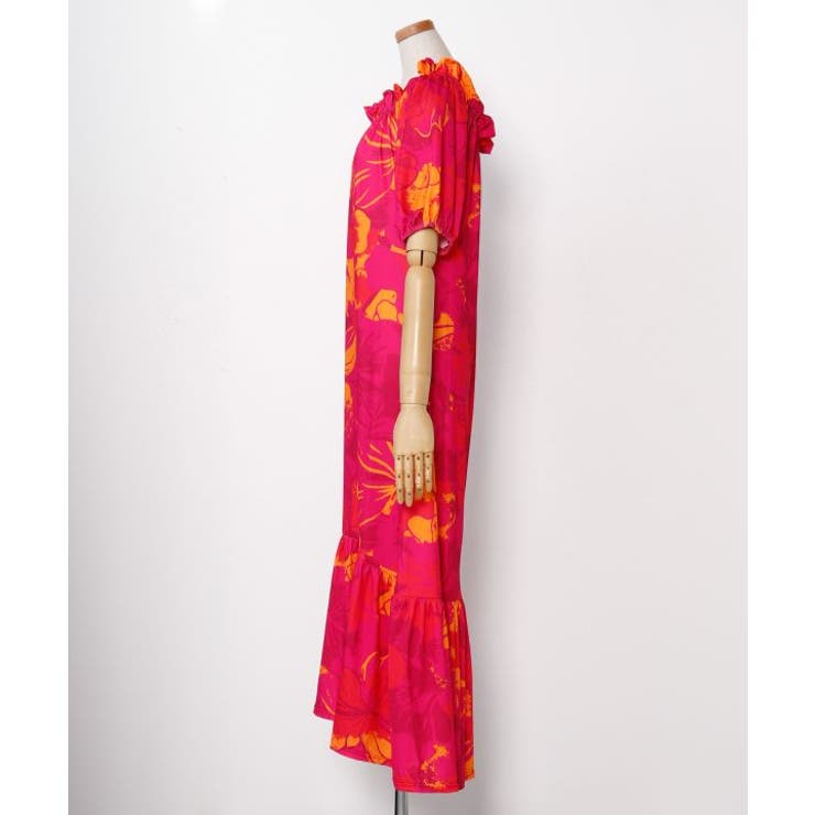 【マウナロア】Ocean Blue Bird プアアロアロVスリーブドレス | アミナコレクション  | 詳細画像5 