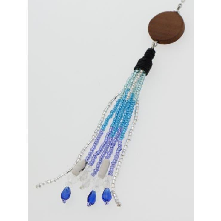 【チャイハネ】グラデーションビーズフリンジチャーム付きカチューシャ | アミナコレクション  | 詳細画像1