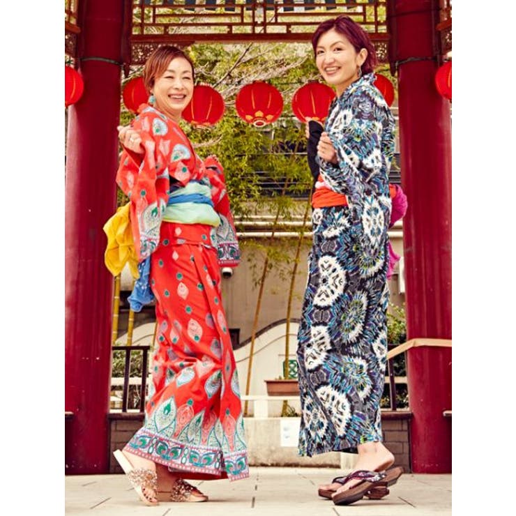 チャイハネ】タイダイ風プリントセパレート浴衣[品番