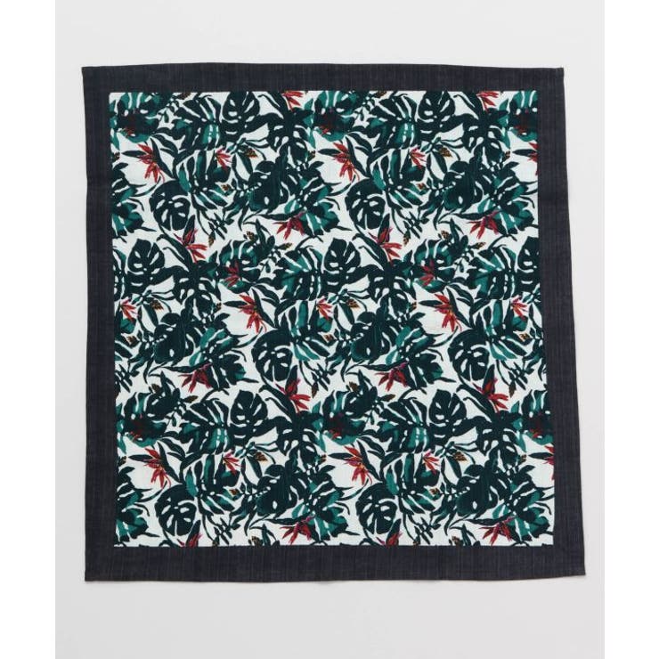 【チャイハネ】リゾートボタニカル柄大風呂敷 | アミナコレクション  | 詳細画像1 