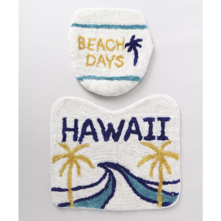 HAWAIIAN TOILETRY COVER&MAT | アミナコレクション  | 詳細画像1