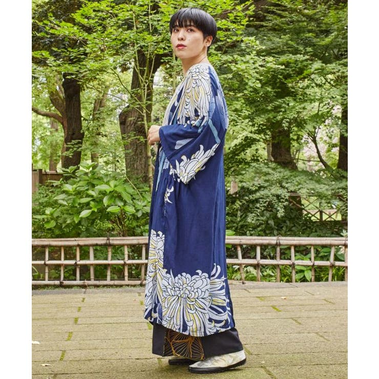 新品未使用【カヤ】花鳥風月UV長羽織 ベージュ カヤ】花鳥風月UV長羽織 ベージュ -靴＆ファッション通販