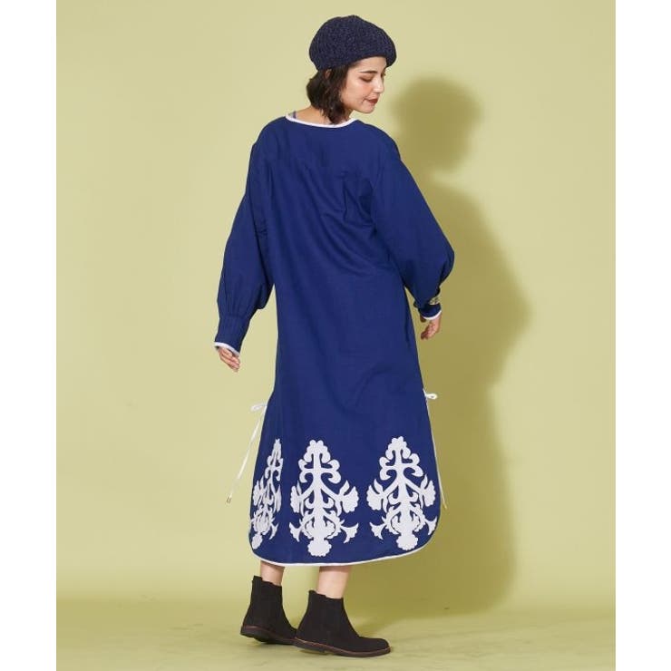 【チャイハネ】アプリクワンピース | アミナコレクション  | 詳細画像1 