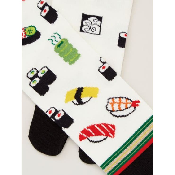 【カヤ】お寿司 足袋型くつ下25～28cm | アミナコレクション | 詳細画像1 