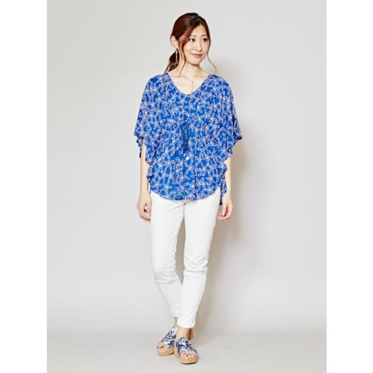 【Kahiko】スターフィッシュ柄ビッグシルエットトップス | アミナコレクション  | 詳細画像1