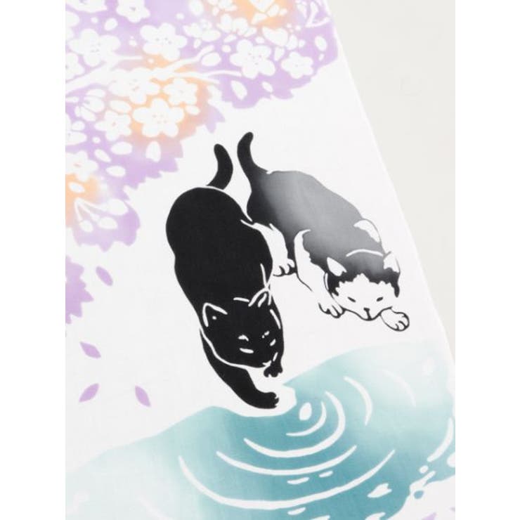 カヤ】注染手ぬぐい 流水さくら猫[品番：ACNW0005738]｜チャイハネ  （チャイハネ）のレディースファッション通販｜SHOPLIST（ショップリスト）