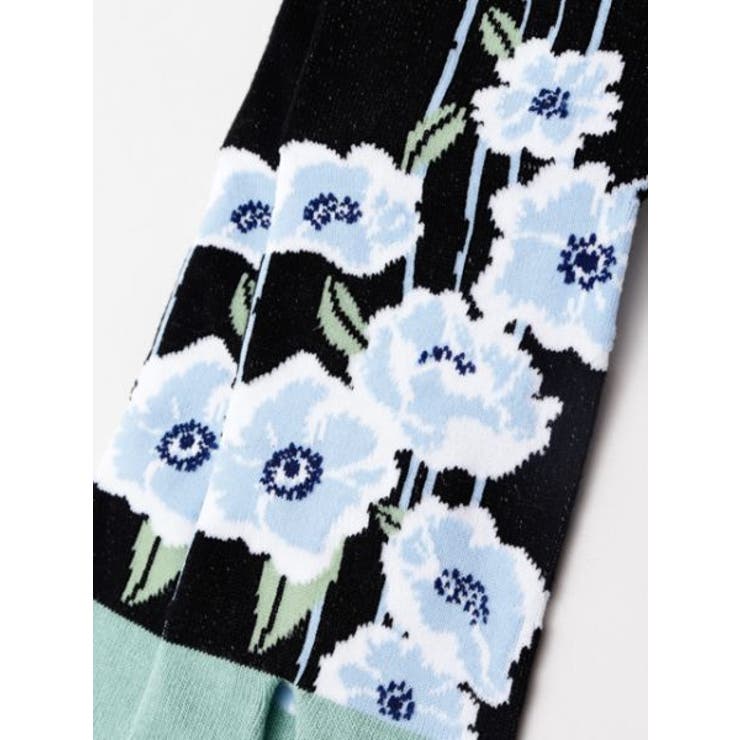 【カヤ】足袋型くつ下23～25cm 雨縞椿 | アミナコレクション  | 詳細画像3 