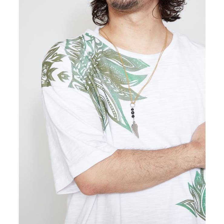 【チャイハネ】リゾートトライバルメンズTシャツ | アミナコレクション | 詳細画像3 