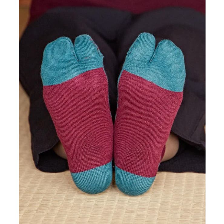 【カヤ】厚手足袋型くつ下23～25cm 短丈 町娘 | アミナコレクション  | 詳細画像2 