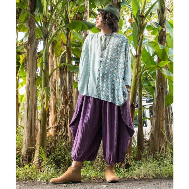 【チャイハネ】ダブルガーゼMEN'S変形パンツ | アミナコレクション | 詳細画像2 