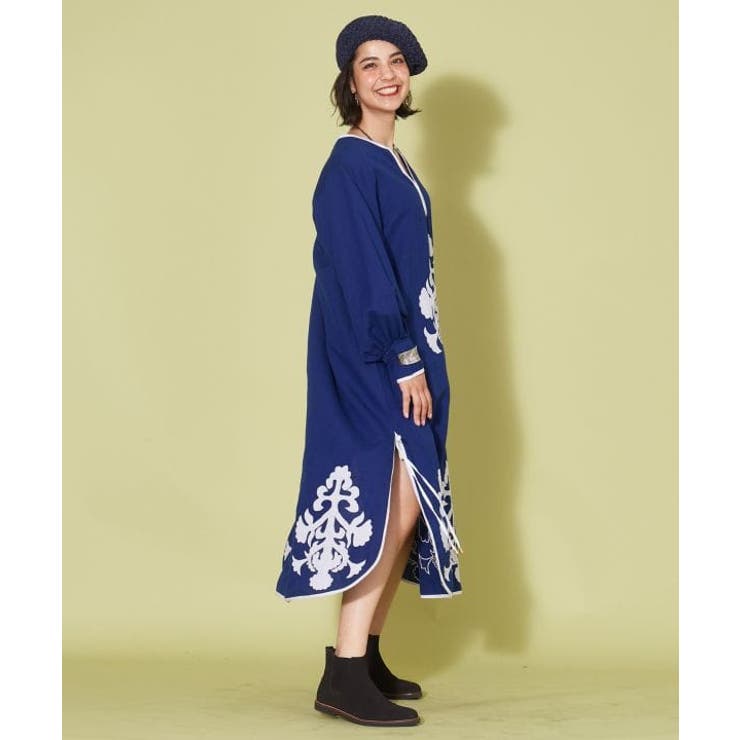 【チャイハネ】アプリクワンピース | アミナコレクション  | 詳細画像2 